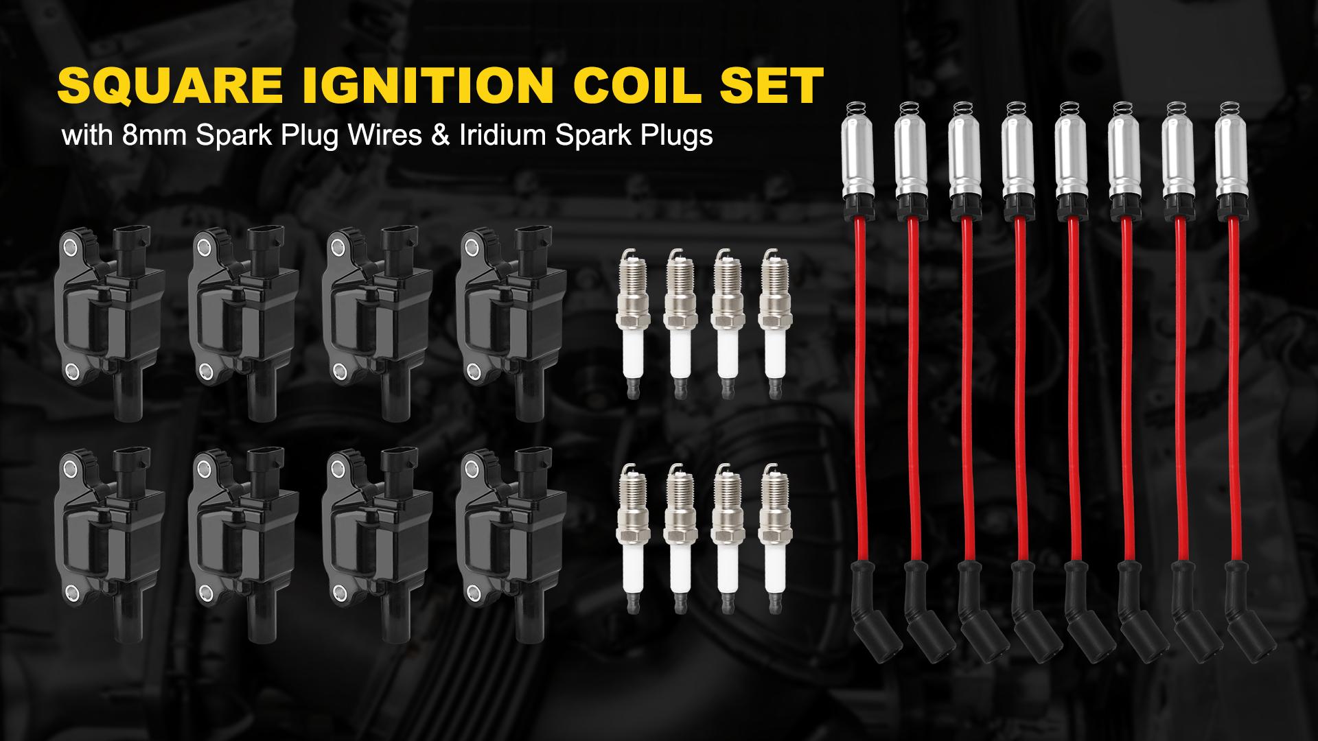 Amazon.com: 8Pcs UF413 Square Ignition Coils with 9748UU 8mm